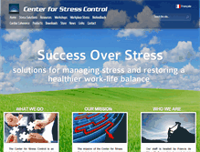 Tablet Screenshot of centerstresscontrol.com